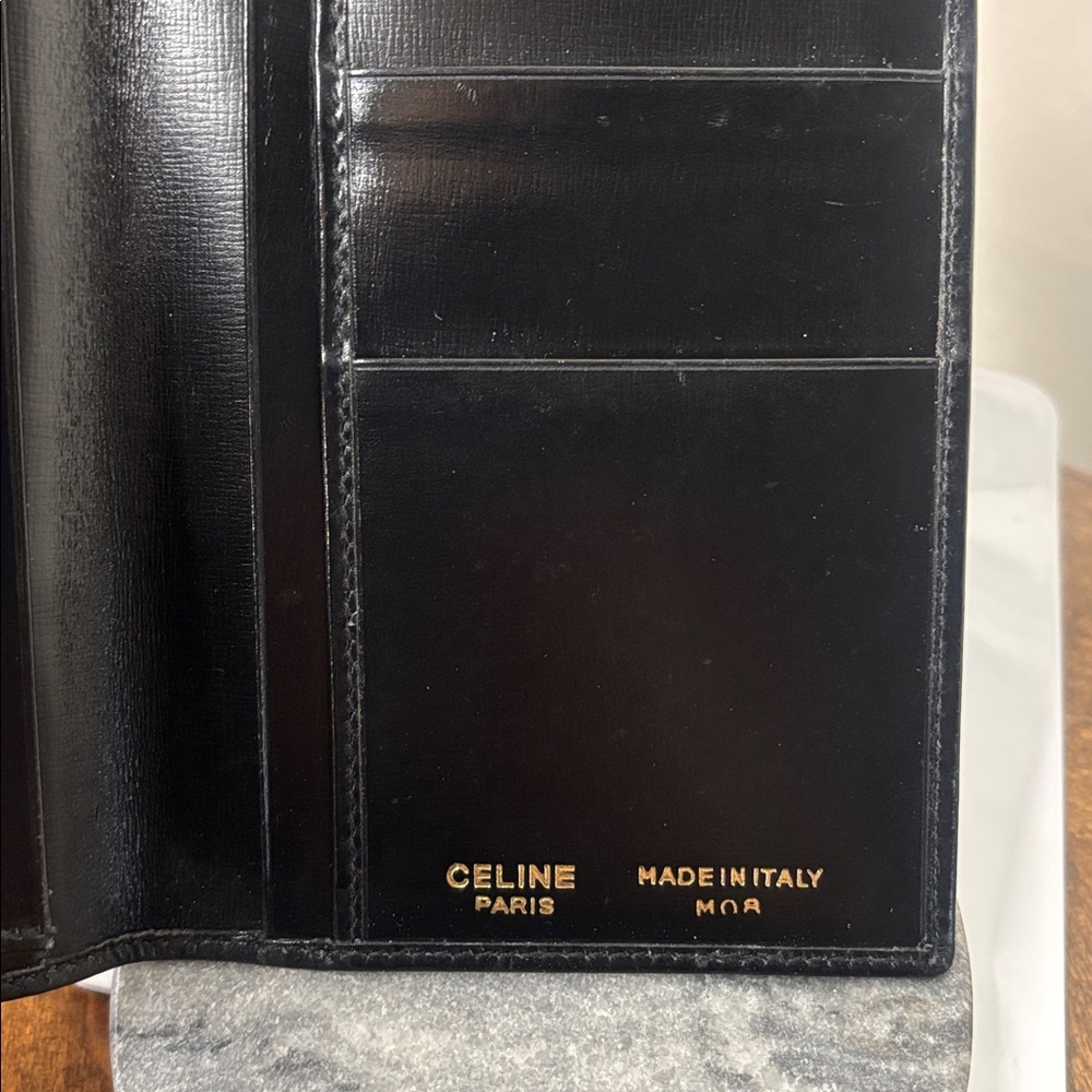 🔥Celine Black Leather long wallet - Picture 4 of 12